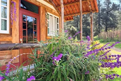 Image de Cabaña Hogar de leña puente colgante