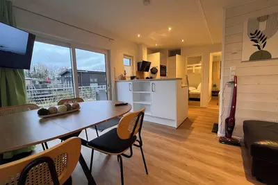 House in the corner with terrace