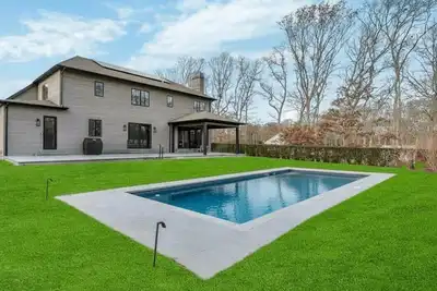 Bridgehampton private home, spacious modern design with pool, media & game. . .