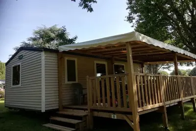 Mobil home - Terrasse à Bieuzy