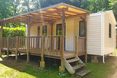 Mobil-home 27m² à Saint-Gérons avec terrasse
