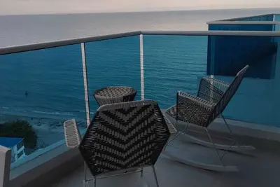 Image de 1-bedroom condo with sofa bed, Ac in Santa Marta On the beach. Reserva Del Mar