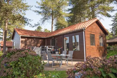 Image de Chalet de luxe en forêt avec jardin privé