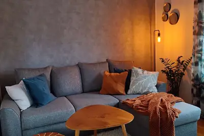 Image de Cozy top-floor one-bedroom apartment in the city