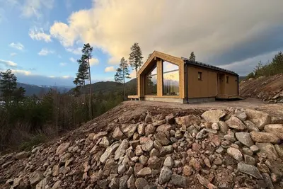 Image de Cosy comfortable newly built wooden house with fantastic view