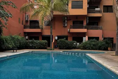 Image de Cozy 1-bedroom apartment in enchanting Marrakech with Ac and swimming pool