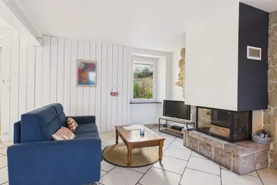 Image de 400 m de la plage - Maison avec jardin pour 6