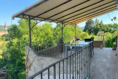 Image de Gîte « Le Boudenas » avec piscine partagée, Wi-Fi et climatisation