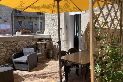 Image de Gîte « Le Piscounil » avec piscine partagée, Wi-Fi et climatisation