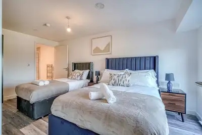 Image de 2 Bed Flat in Manchester 1 Min Walk to Train & Tram