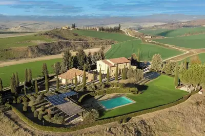 Villa Campriano Dans Pienza, Toscane