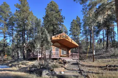 Image de New Listing! Forest Lake Hideout | Private Cabin Surrounded by Pines | Deck