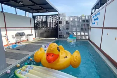 Stylish 2bd Private Pool Villa 10mins from the beach