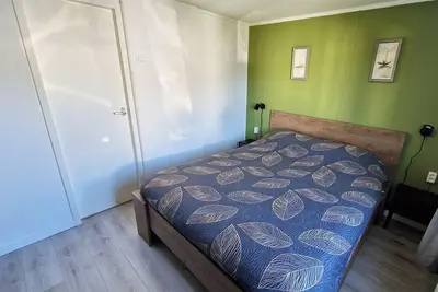 Cozy nature cottage with workspace