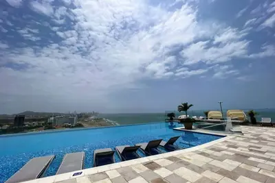 Image de Luxury Beachfront Condo Cartagena | Infinity Pool+Ocean View | Sleeps7 | Spa&Gym