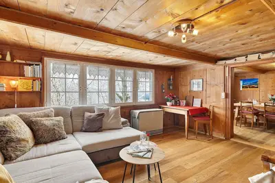 Image de Appartement « Berghüsli Heiterswil » avec vue sur la montagne, terrasse privée et jardin