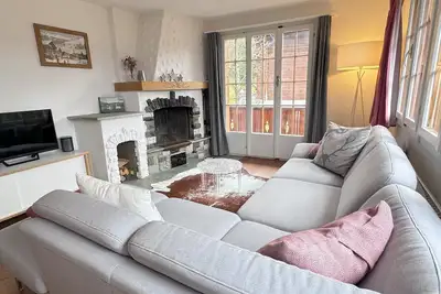 Image de Chalet Lavey: Bright mountain apartment with studio, balcony & relaxing ambience