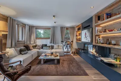 Image de Megève : Appartement de luxe 115m², 6 pers, accès pistes, Wifi