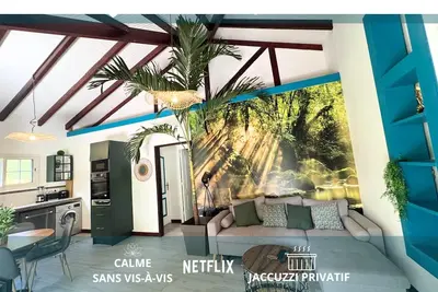 Image de Lightual - Appartement jacuzzi privatif 6 pers sans vis à vis - 2 ch 1 mezzanine