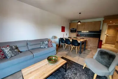 Image de À 150m des pistes de ski, 2ème étage, balcon, télévision, casier à ski, 60m², Valmorel