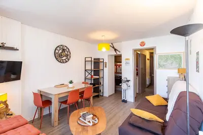 Studio cabine 5 pers, proche pistes, La Mongie