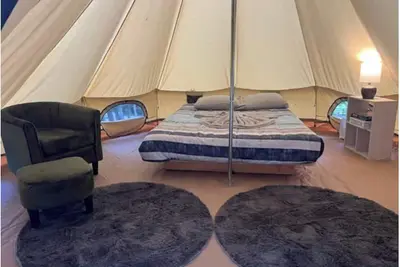 Image de Glamping Tent in Red River Gorge w/ Heater and Hot Tub