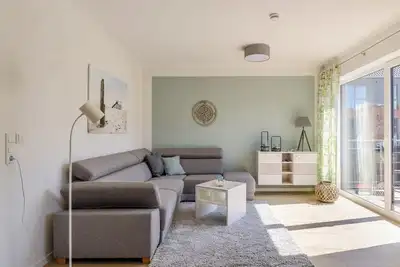 Image de Modern holiday flat in the heart of the North Sea town of Husum with balcony