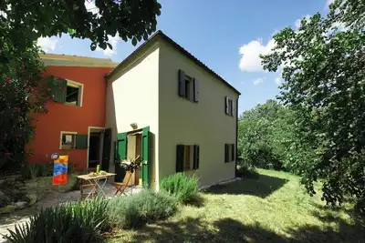 Image de Apartment in the nature park: no pets, panorama, garden, terraces, fireplace, design