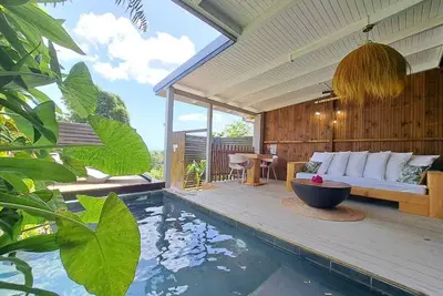 Suite piscine mur vegetal