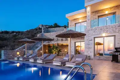 Villa Anemone, pool, sea view, Bbq, luxury, quiet