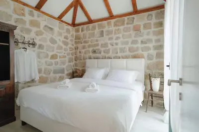 Stone house in village with  private pool