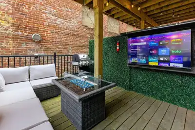 Mass Ave Double Unit with Patio and Free Parking