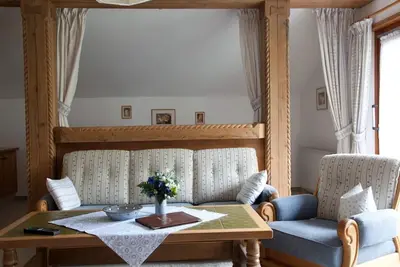 Image de Appartement « Waxenstein » avec vue sur la montagne, balcon et Wi-Fi