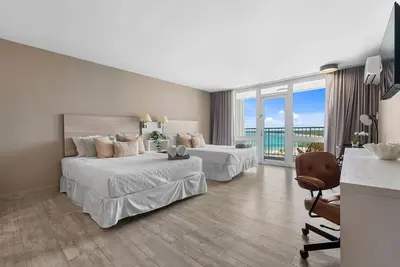 Relaxing Oceanview Studio @ Esj with 2 queen beds