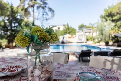 Image de Villa «Sole» avec piscine partagée, sauna, Wi-Fi et climatisation à Lecce