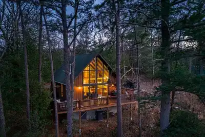 Image de Moon View A-Frame- Cozy Mountain Views, Wood Stove, Stargazing
