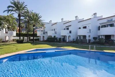 Image de Maison de vacances « Denia Encantadora » avec piscine partagée, Wi-Fi et climatisation