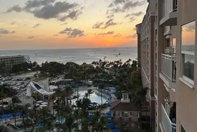 Beach front two bedroom condo