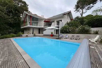 Image de Belle Villa 8 personnes avec piscine sur le Golf de Biscarrosse (234)