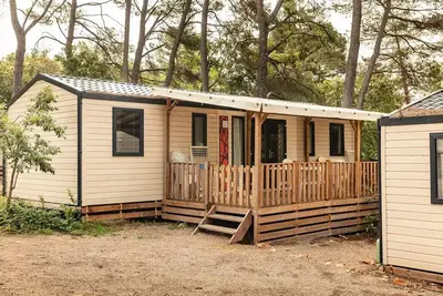 Image de Mobil-home | Premium | 4 Ch. | 8 pers. | Terrasse Lounge | A/C | Tv