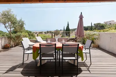 Image de Villa climatisée 3 chambres avec terrasse vue mer à Saint Pierre la Mer