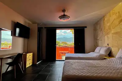 Image de La Estancia, House Ea Oaxaca, Historic Center, Balcony with Mountain View