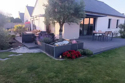 Image de Maison de vacances 'Paradi Bleu' avec terrasse privée, jardin privé et Wi-Fi