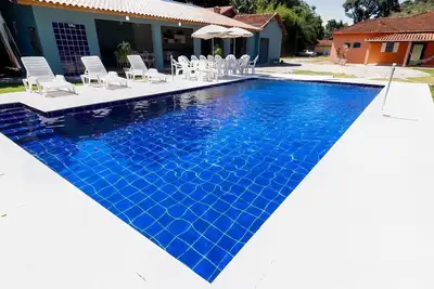 Image de Chácara com piscina, área gourmet equipada e Wi-Fi