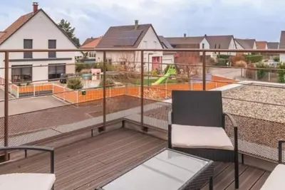 Image de Charmant Duplex Climatisé avec Terrasse – Proche Anneau du Rhin & Colmar