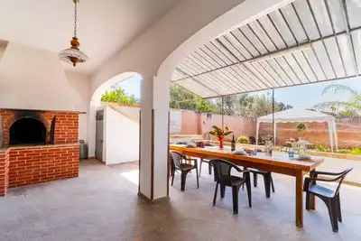 Image de Maison de vacances « Villetta Tower Nardò » avec terrasse privée, jardin et climatisation