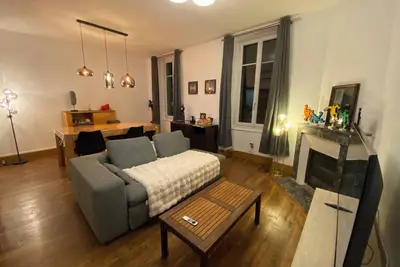 Image de Logement spacieux à 200m de la gare et de la Loire, avec jardin privé
