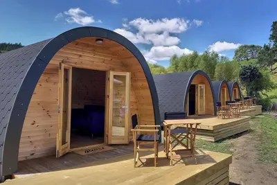 Image de Tiny House (Pod) Ronja #18 at Bärwalder See - Skan-Park