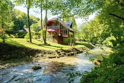 Image de Riverside, spa, holiday house Slapnica 4*, in Nature Park Žumberak, Zagreb county