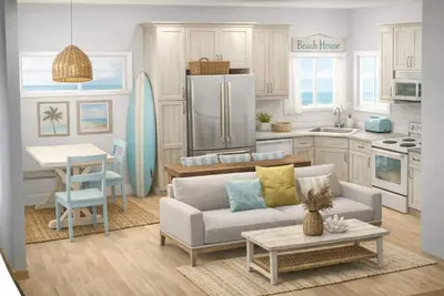 Image de Coastal Charm: 2 Bed/1. 5 Bath Lakeside Cottage!